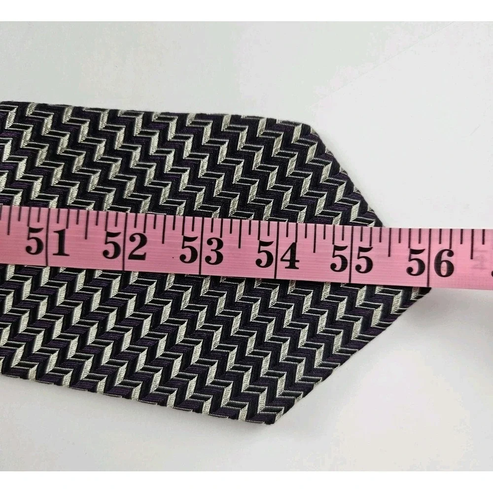 Polo Ralph Lauren Men's Vintage Geometric Hand Made Silk‎ Tie